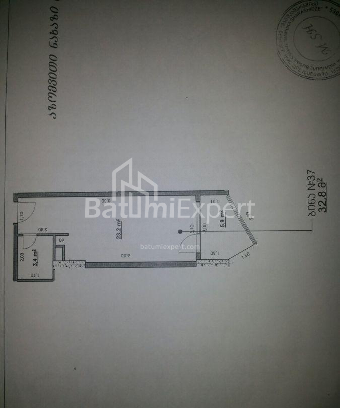 شقة سكنية 33 متر مربع - Tbel-Abuseridze, Batumi, جورجيا