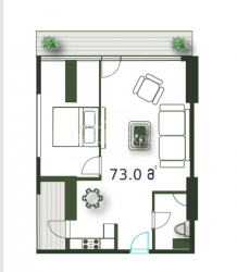شقة سكنية 3-комн 73 m² - شريف خيمشياشفيلي, Batumi