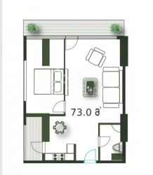 شقة سكنية 3-комн 73 m² - شريف خيمشياشفيلي, Batumi