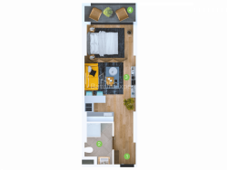 شقة سكنية 1-комн 33.5 m² - شريف خيمشياشفيلي, Batumi