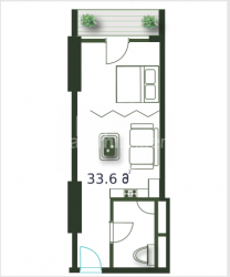 شقة سكنية 1-комн 33.6 m² - شريف خيمشياشفيلي, Batumi