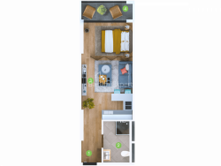شقة سكنية 1-комн 33.6 m² - شريف خيمشياشفيلي, Batumi