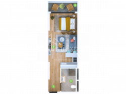 شقة سكنية 1-комн 33.6 m² - شريف خيمشياشفيلي, Batumi