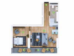 شقة سكنية 2-комн 61 m² - شريف خيمشياشفيلي, Batumi