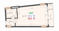 شقة سكنية 1-комн 35.2 m² - ليش وماريا كاتشينسكي, Batumi