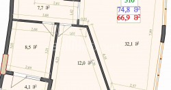 شقة سكنية 2-комн 74.8 m² - ليش وماريا كاتشينسكي, Batumi
