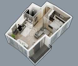 شقة سكنية 1-комн 55.8 m² - ليش وماريا كاتشينسكي, Batumi