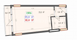 العنصر قيد الإنشاء 1-комн 35 m² - ليش وماريا كاتشينسكي, Batumi