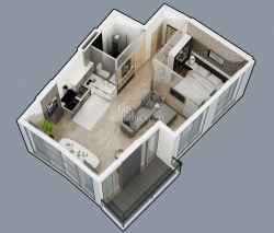العنصر قيد الإنشاء 2-комн 55.7 m² - ليش وماريا كاتشينسكي, Batumi