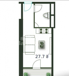شقة سكنية 1-комн 28 m² - شريف خيمشياشفيلي, Batumi