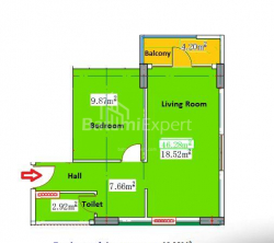شقة سكنية 2-комн 46 m² - يوريفسكايا, Batumi