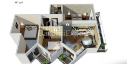 شقة سكنية 3-комн 69 m² - يوريفسكايا, Batumi