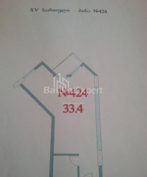 شقة سكنية 1-комн 33 m² - زورابا جورجيلادزه, Batumi