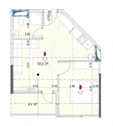 العنصر قيد الإنشاء 2-комн 38.5 m² - Grigola Lortkipanidze, Batumi