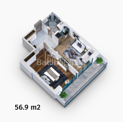 شقة سكنية 2-комн 56 m² - زيولي شارتافا, Batumi