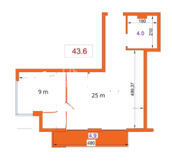 شقة سكنية 2-комн 43.6 m² - Tbel-Abuseridze, Batumi